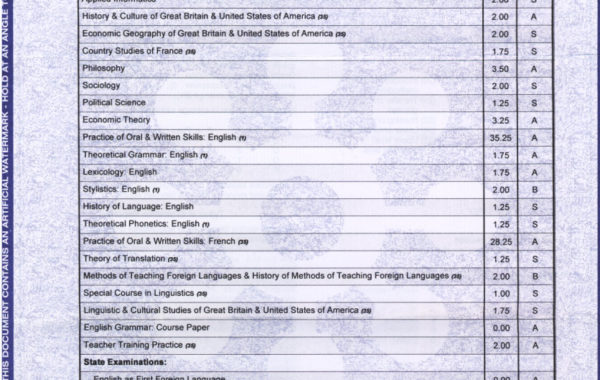 University Diploma Evaluated by ECE 2